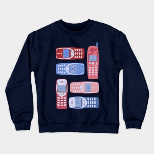 Retro Cellphones Crewneck Sweatshirt